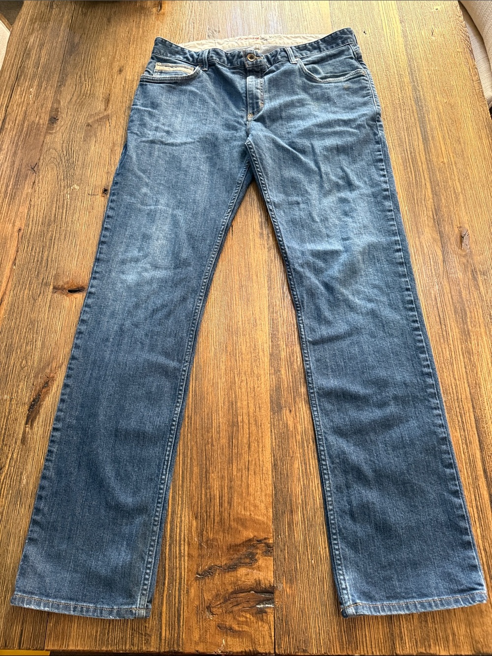 Vans Men’s Slim Straight Blue Denim Jeans - Picture 7 of 10